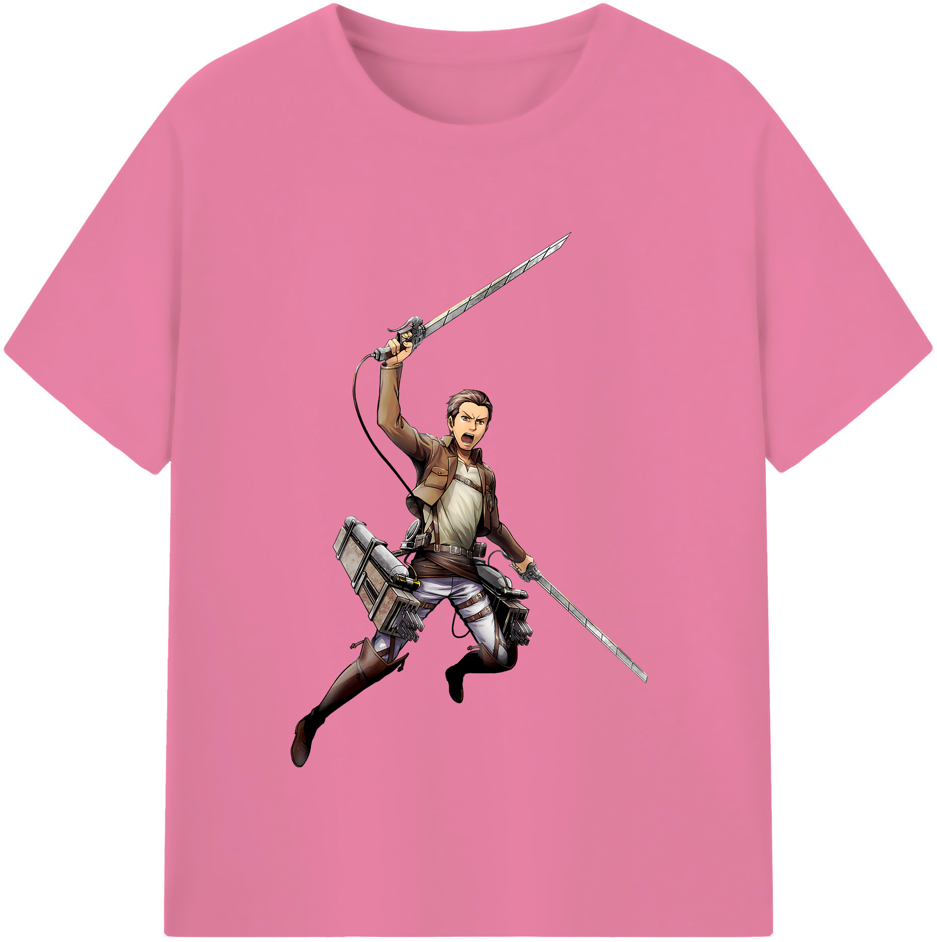 （画像用） 進撃の巨人 Attack on Titan 綿100％半袖Tシャツ（フロントプリント）